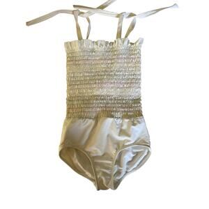Minnow white one piece bathing suit size 11/2